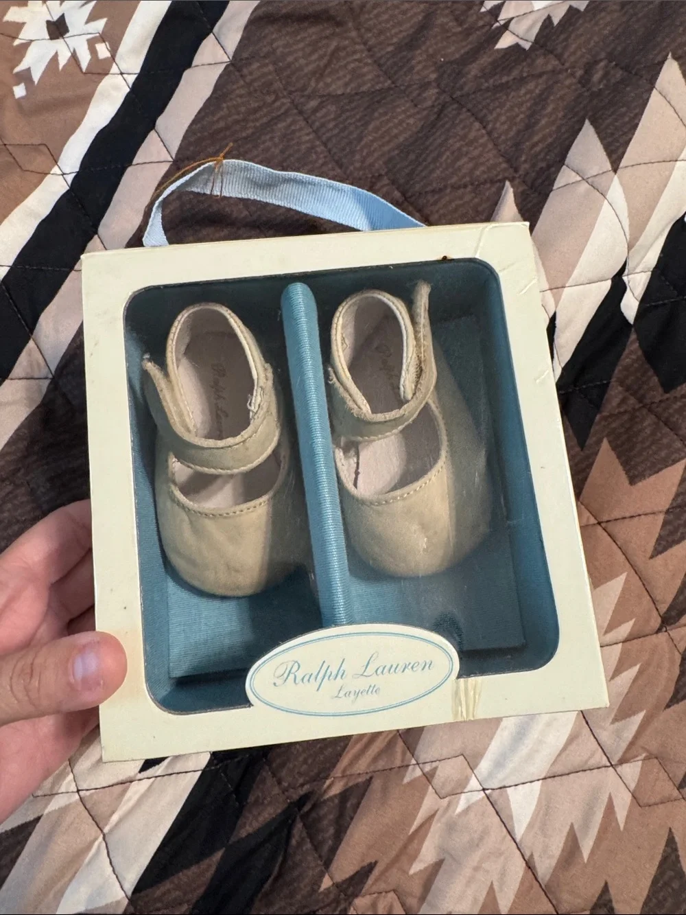 Ralph Lauren Baby Mary Jane Shoes in Cream